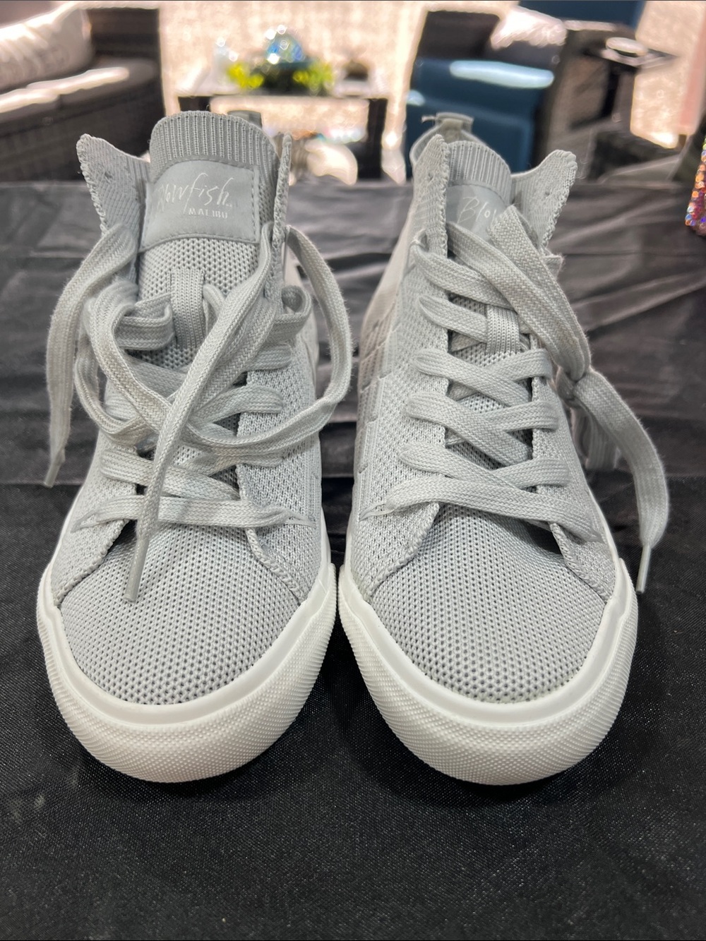 Blowfish
Gray Mesh High-Top Sneakers -